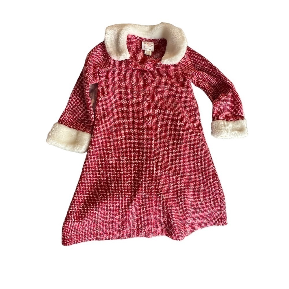 Dollie and Me Sparkly Christmas Red Jacket size 6X